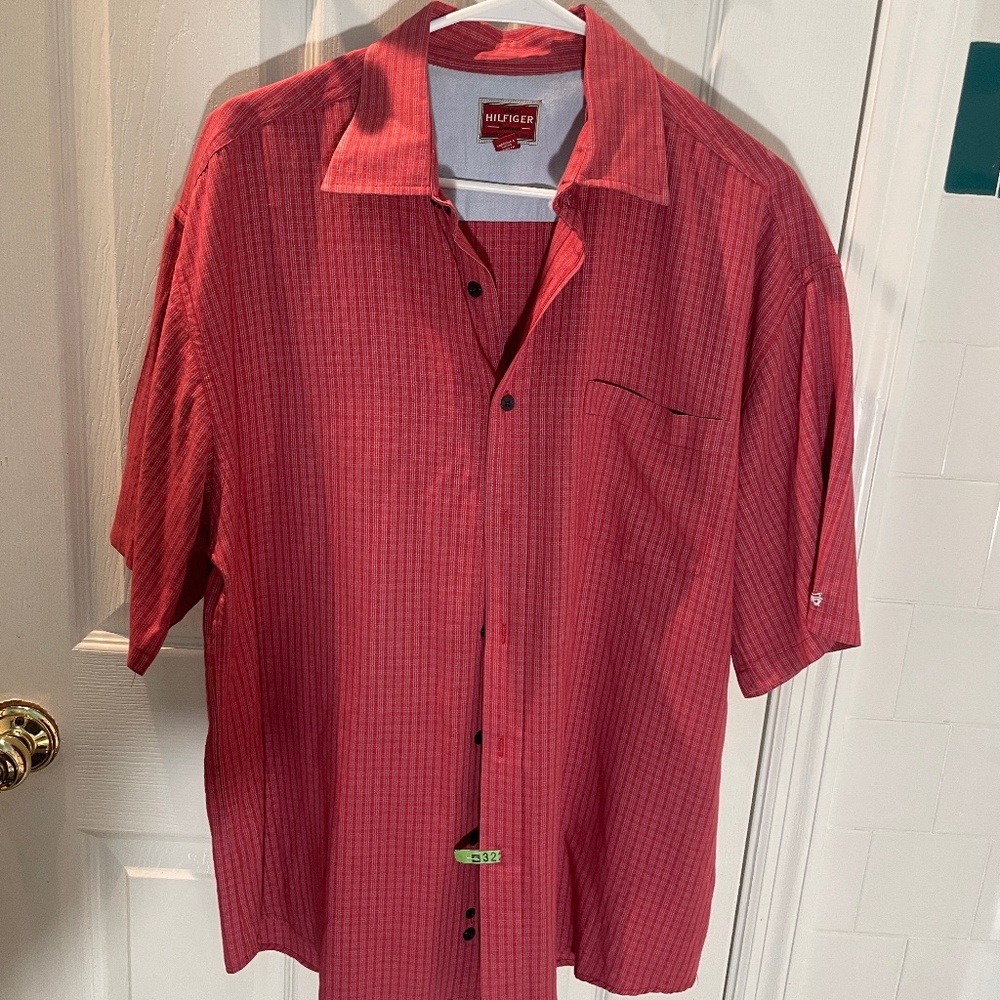 Tommy Hilfiger Denim Vintage Polo Shirt L Red